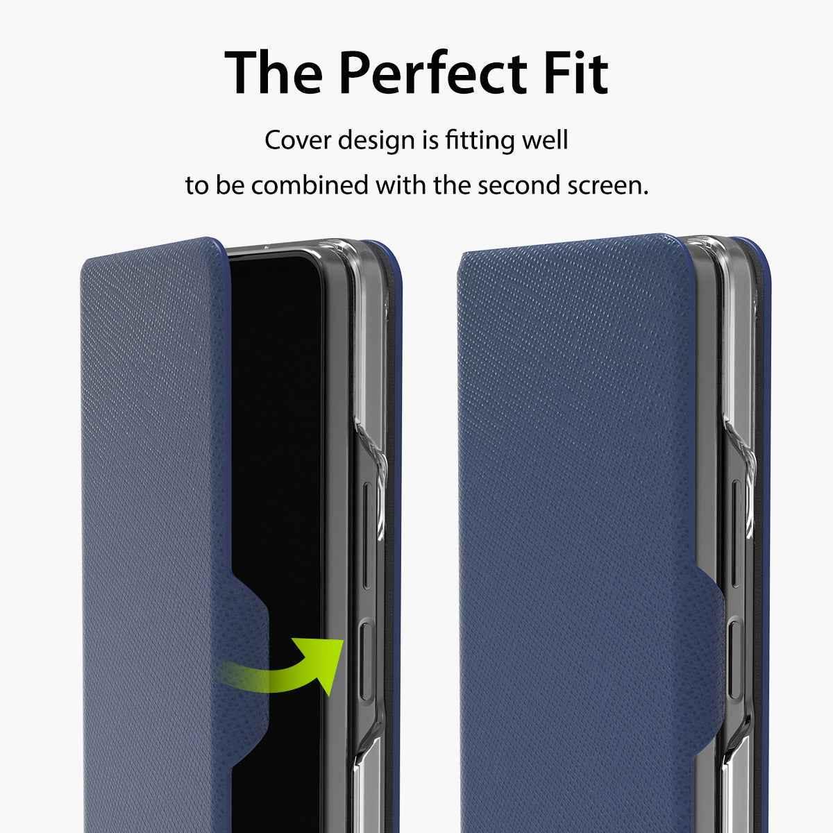 Araree Z Fold 5 Bonnet Diary Flip Case - Ash Blue Araree Z Fold 5 Bonnet Diary Flip Case - Ash Blue